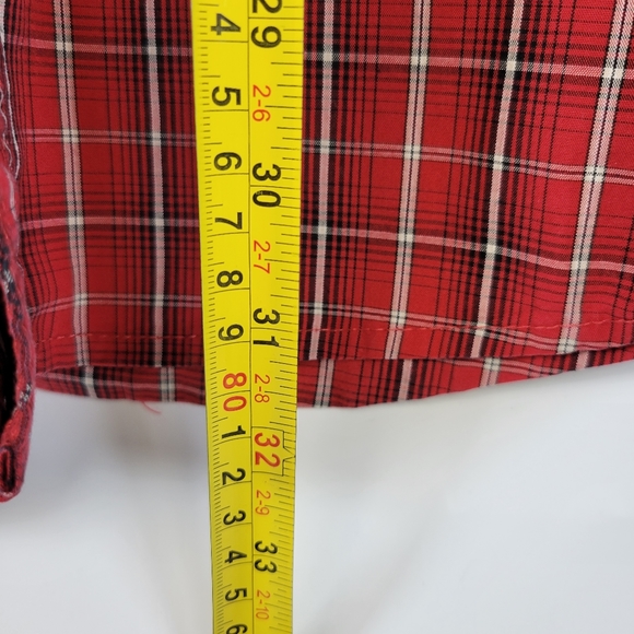 Wrangler Mens XXL Rugged Wear  Plaid Long Sleeve Front Pockets Button Down Shirt - Picture 4 of 9